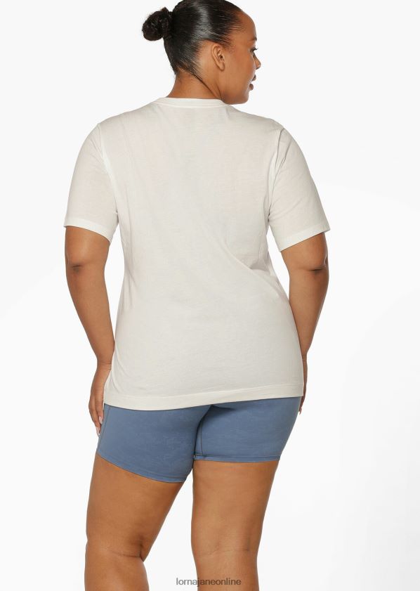 Lorna Jane Glück manifestieren transdry entspanntes T-Shirt ZR60X55 Bekleidung Porzellan Frauen