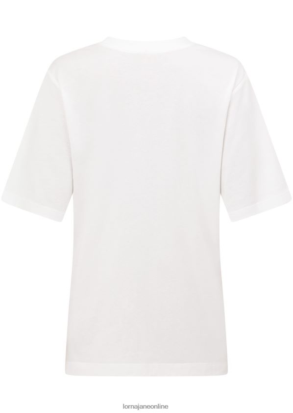 Lorna Jane Glück manifestieren transdry entspanntes T-Shirt ZR60X55 Bekleidung Porzellan Frauen