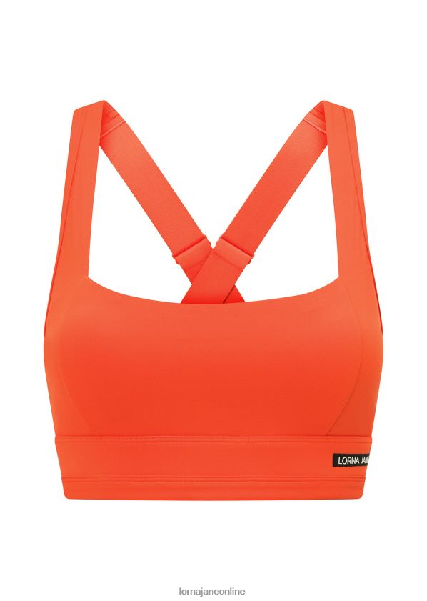Lorna Jane Halte mich im Sport-BH ZR60X234 Bekleidung Chili Frauen