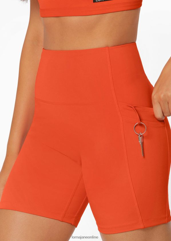 Lorna Jane Halte mich in Booty-Bike-Shorts ZR60X230 Bekleidung Chili Frauen