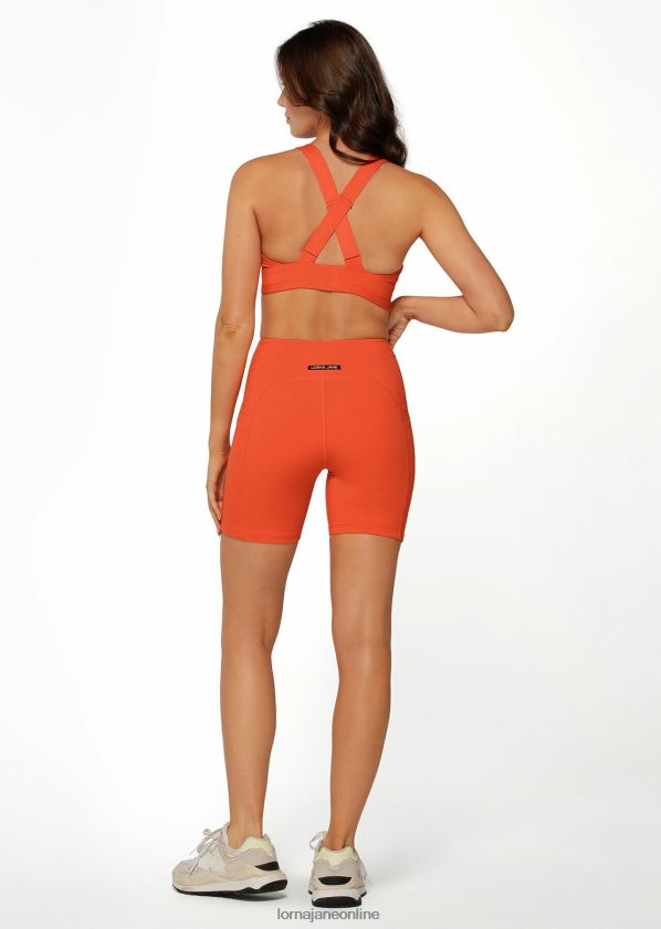 Lorna Jane Halte mich in Booty-Bike-Shorts ZR60X230 Bekleidung Chili Frauen