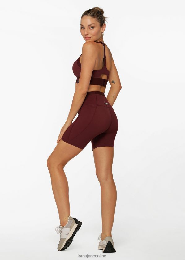 Lorna Jane Halten Sie mehrere Taschen bereit ohne Fahrradshorts fahren zu müssen ZR60X37 Bekleidung kastanienbraun Frauen