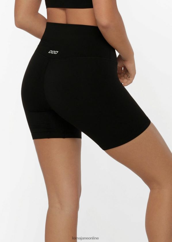 Lorna Jane Hi-Fold Lotus 16 cm Fahrradshorts ZR60X446 Bekleidung Schwarz Frauen