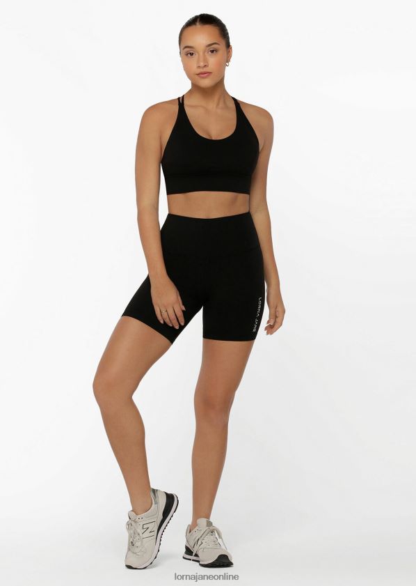 Lorna Jane Hi-Fold Lotus 16 cm Fahrradshorts ZR60X446 Bekleidung Schwarz Frauen