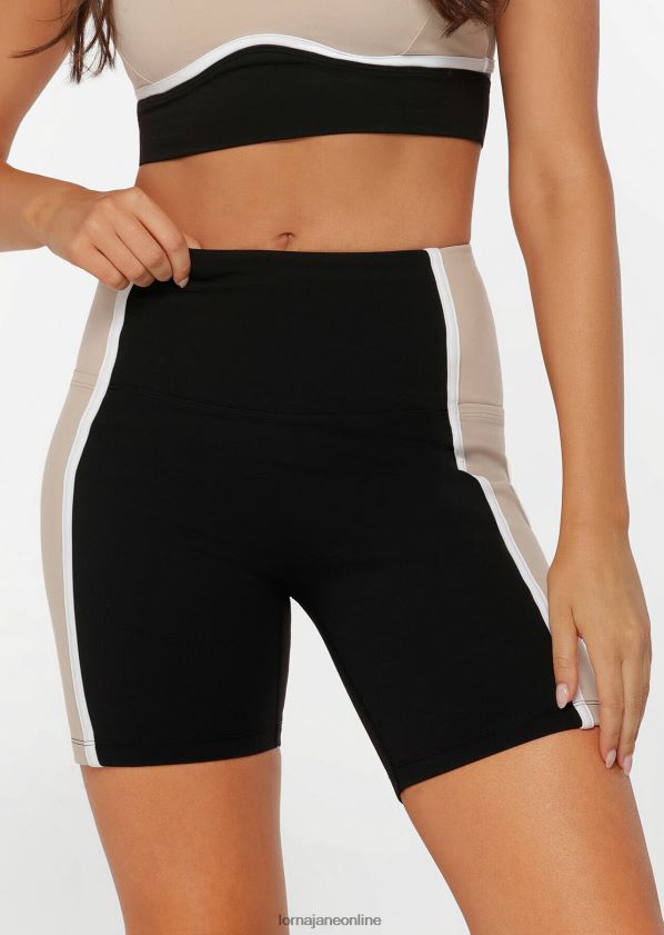 Lorna Jane Hiit No Ride Phone Pocket Bike Short ZR60X243 Bekleidung cremefarben Frauen