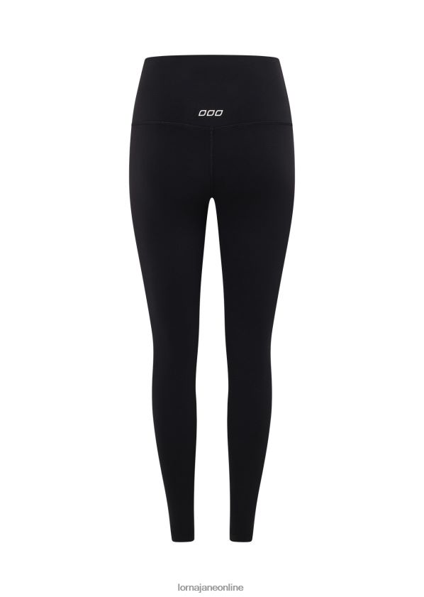 Lorna Jane Hochgefaltete Lotus-Knöchelbeißer-Leggings ZR60X445 Bekleidung Schwarz Frauen