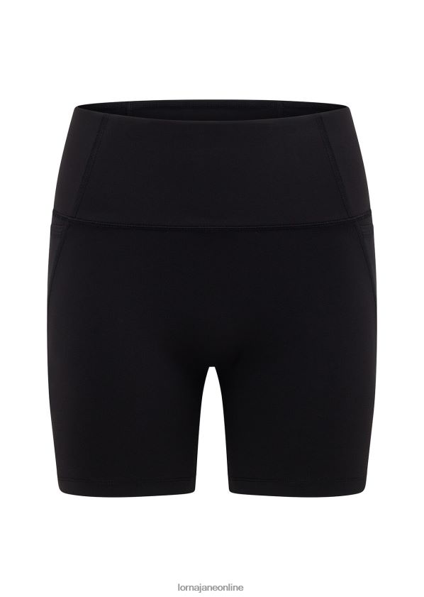 Lorna Jane Hochgefaltete No-Ride-Fahrradshorts aus recyceltem Material ZR60X86 Bekleidung Schwarz Frauen