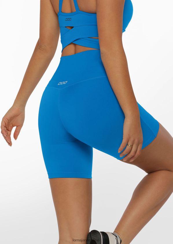 Lorna Jane Hochklappbare scheuerfreie Lotus-Fahrradshorts ZR60X380 Bekleidung Kornblume Frauen