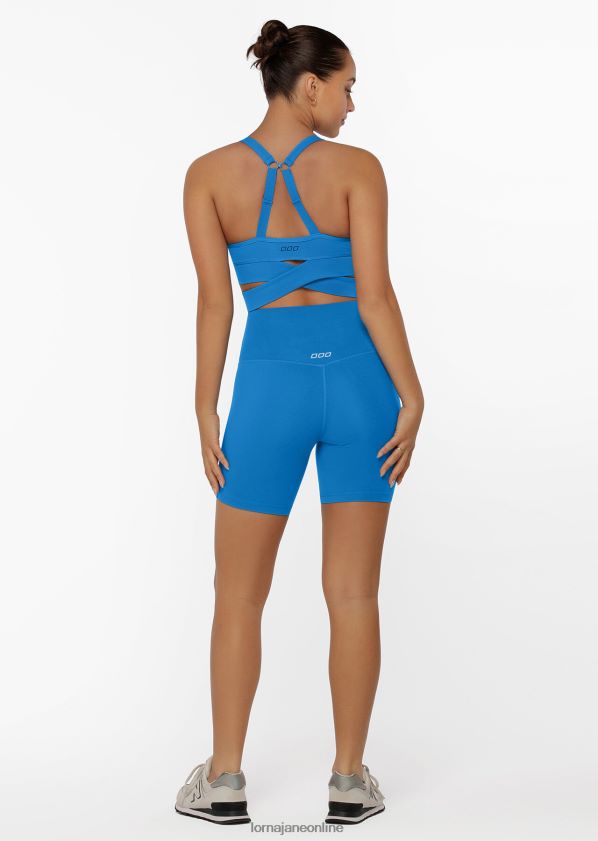 Lorna Jane Hochklappbare scheuerfreie Lotus-Fahrradshorts ZR60X380 Bekleidung Kornblume Frauen