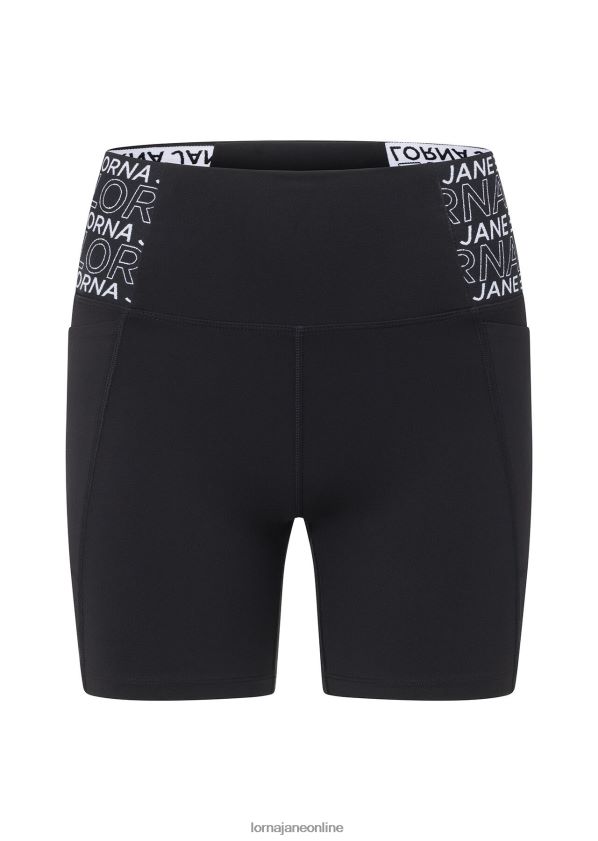 Lorna Jane Hochwertige Handy-Pocket-Bike-Shorts ZR60X275 Bekleidung Schwarz Frauen