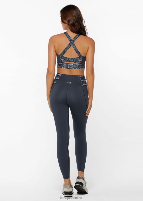 Lorna Jane Hochwertige Knöchelbeißer-Leggings mit Handytasche ZR60X268 Bekleidung Nachtblau Frauen