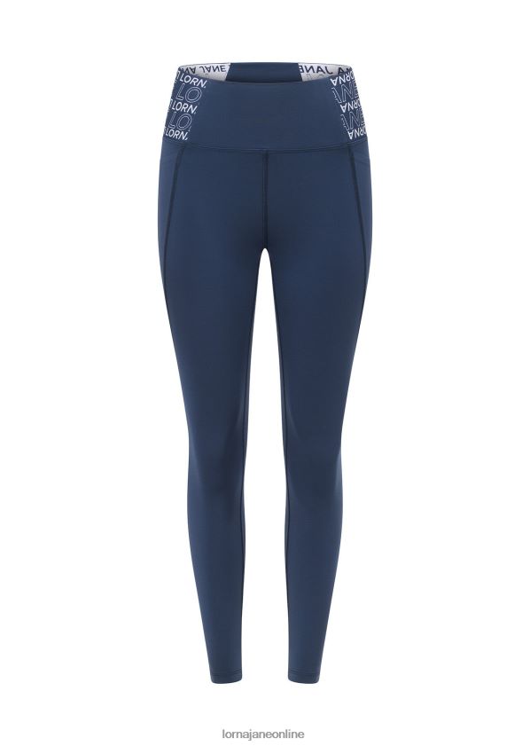 Lorna Jane Hochwertige Knöchelbeißer-Leggings mit Handytasche ZR60X268 Bekleidung Nachtblau Frauen