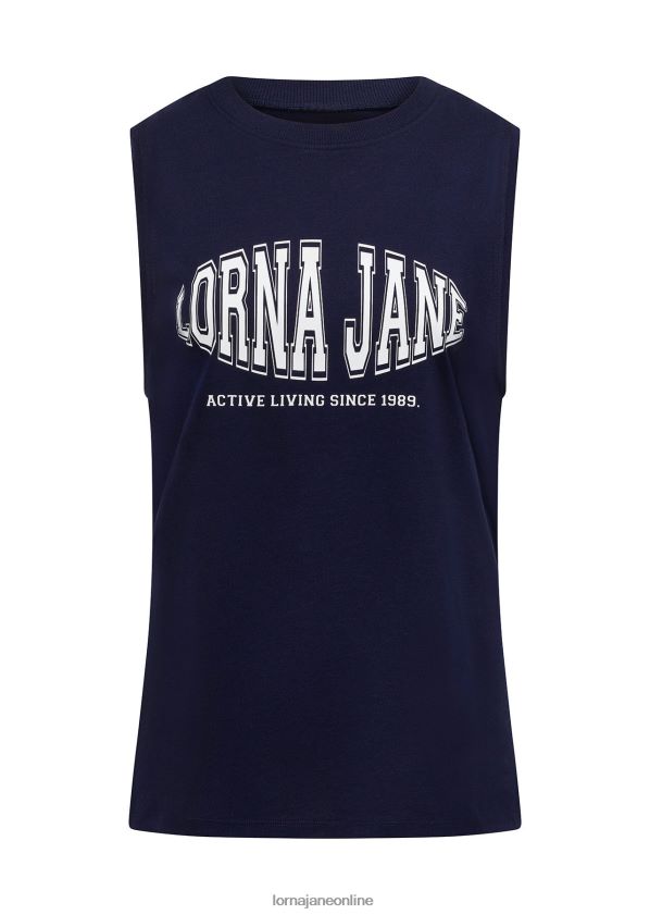 Lorna Jane Hype Transdry Active Tank ZR60X115 Bekleidung Französische Marine Frauen