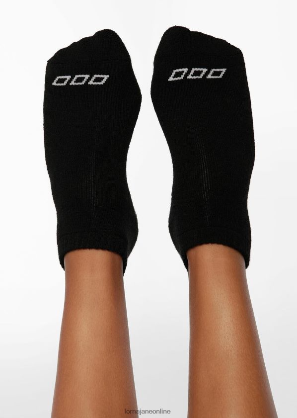 Lorna Jane Icon-Pilates-Socke aus Merinowollmischung ZR60X40 Zubehörteil Schwarz Frauen