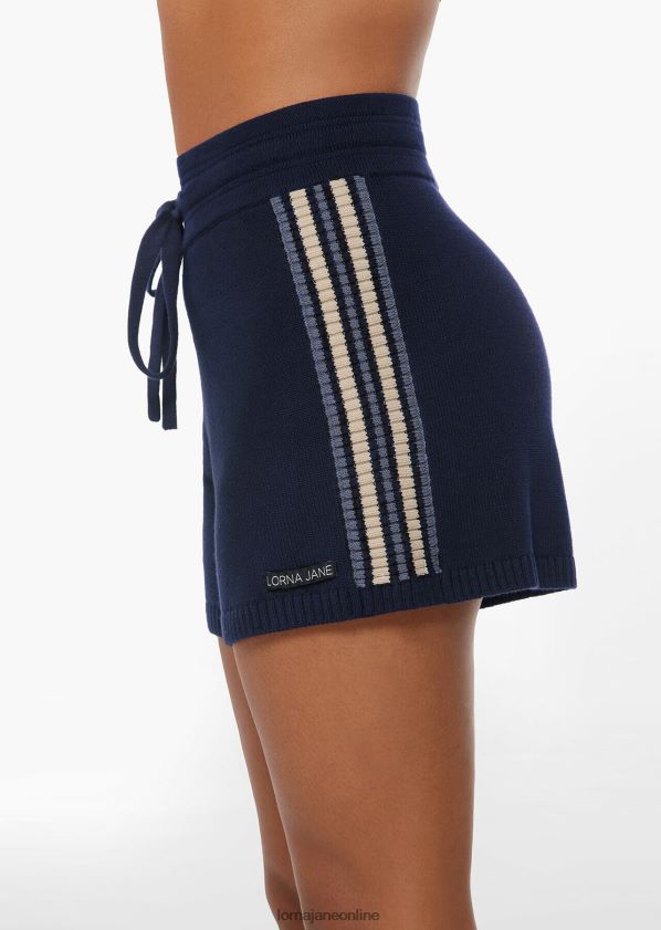 Lorna Jane Kick-Shorts aus Kontraststrick ZR60X105 Bekleidung Französische Marine Frauen