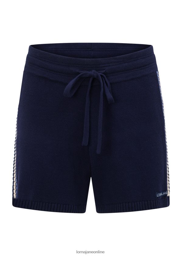 Lorna Jane Kick-Shorts aus Kontraststrick ZR60X105 Bekleidung Französische Marine Frauen
