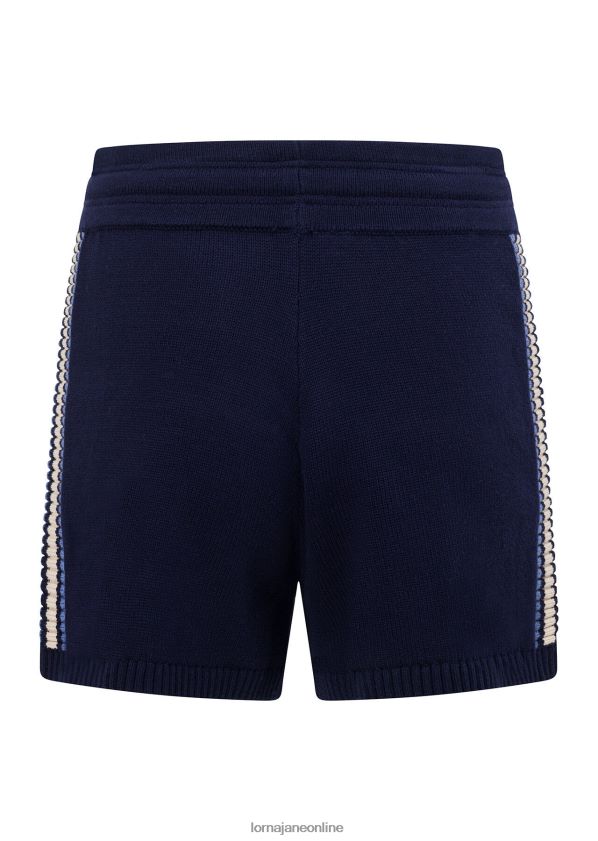 Lorna Jane Kick-Shorts aus Kontraststrick ZR60X105 Bekleidung Französische Marine Frauen