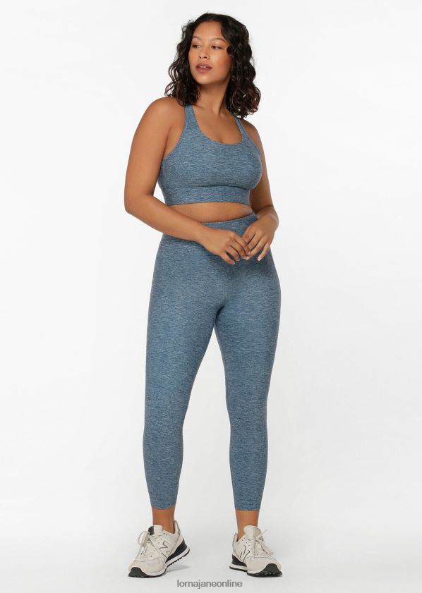 Lorna Jane Knöchelbeißer-Leggings mit Handytasche von Amy ZR60X475 Bekleidung verwaschener blauer Mergeldruck Frauen