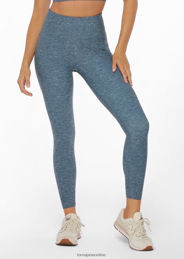 Lorna Jane Knöchelbeißer-Leggings mit Handytasche von Amy ZR60X475 Bekleidung verwaschener blauer Mergeldruck Frauen