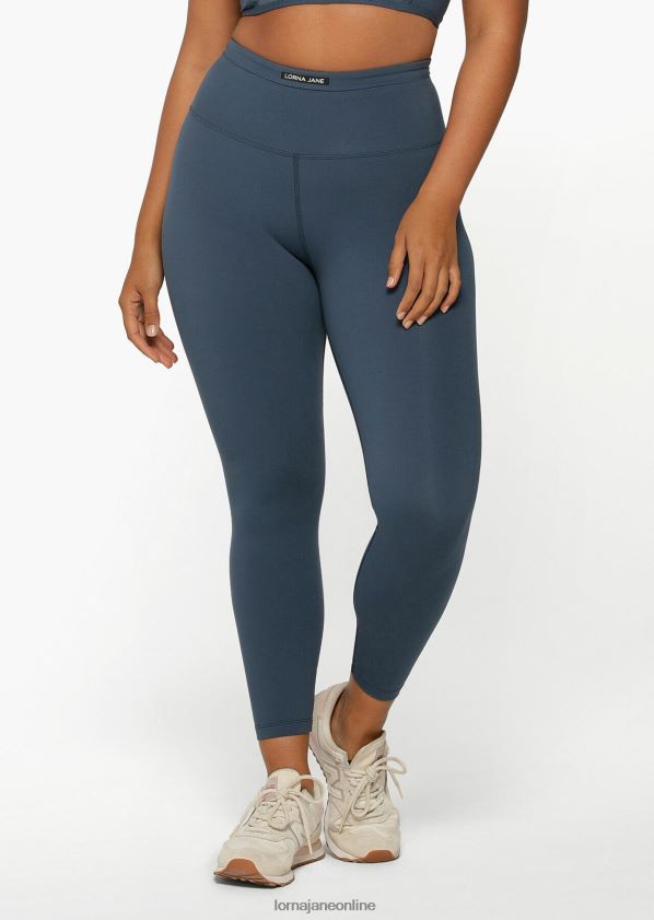 Lorna Jane Knöchelbeißer-Leggings mit Netz-Handytasche ZR60X306 Bekleidung blasses Indigo Frauen