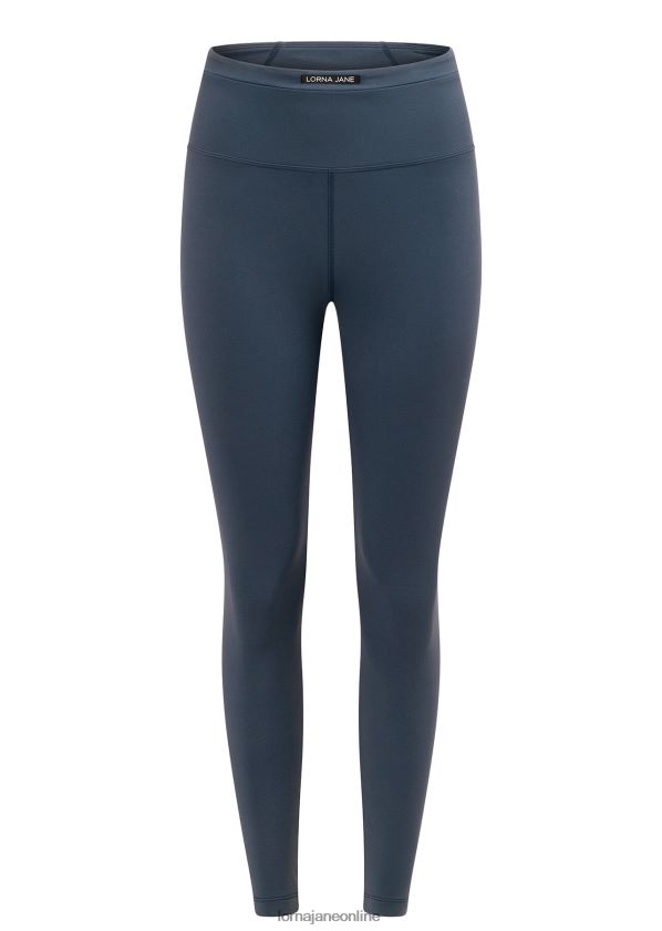 Lorna Jane Knöchelbeißer-Leggings mit Netz-Handytasche ZR60X306 Bekleidung blasses Indigo Frauen