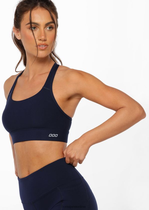Lorna Jane Kompressions- und Kompakt-Sport-BH ZR60X143 Bekleidung Französische Marine Frauen