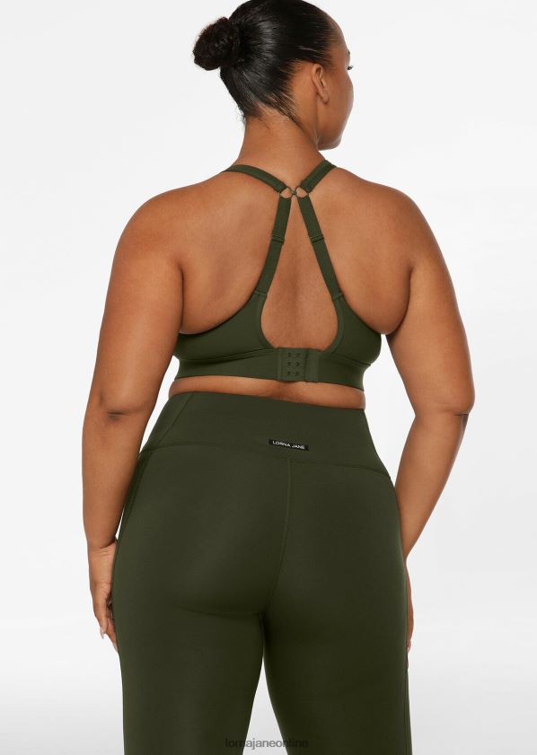 Lorna Jane Kompressions- und Kompakt-Sport-BH ZR60X31 Bekleidung Luxusgrün Frauen