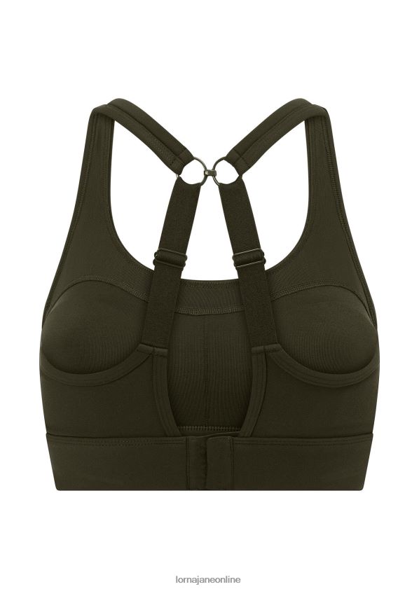 Lorna Jane Kompressions- und Kompakt-Sport-BH ZR60X31 Bekleidung Luxusgrün Frauen
