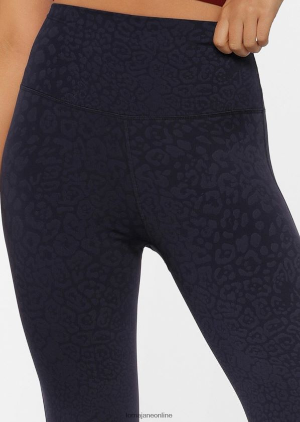 Lorna Jane LJ Cloud Lotus No Chafe Leggings in voller Länge ZR60X257 Bekleidung französischer Marineleopard Frauen
