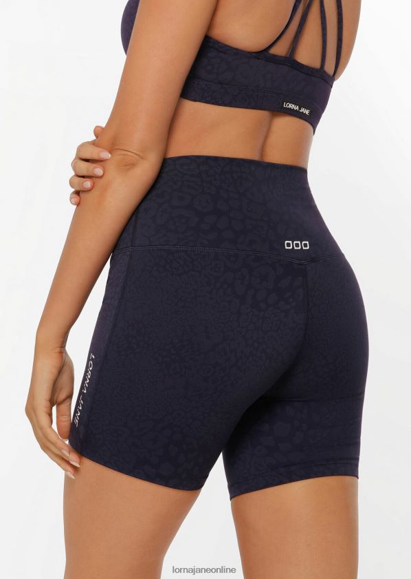 Lorna Jane LJ Cloud No Chafe Fahrradshorts ZR60X286 Bekleidung französischer Marineleopard Frauen