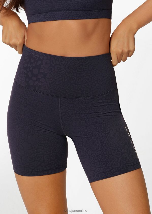 Lorna Jane LJ Cloud No Chafe Fahrradshorts ZR60X286 Bekleidung französischer Marineleopard Frauen