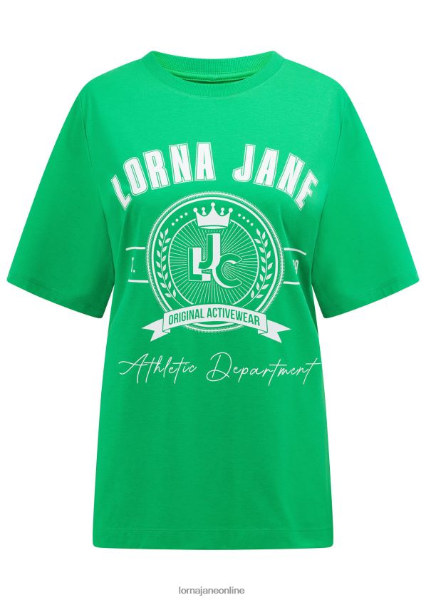 Lorna Jane LJ College entspanntes T-Shirt ZR60X128 Bekleidung Mojito Frauen