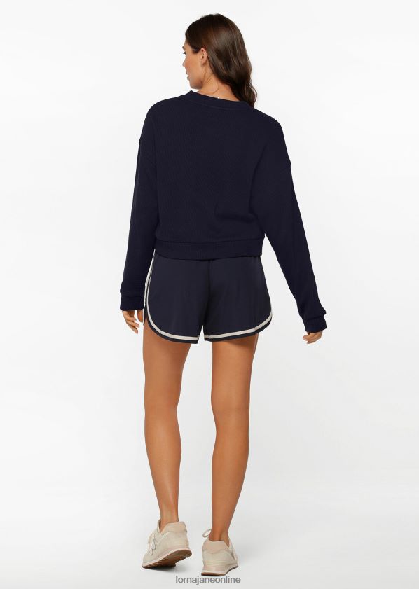 Lorna Jane LJ Retro-Sportshorts ZR60X261 Bekleidung Französische Marine Frauen