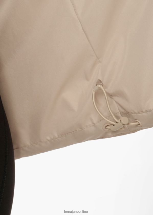 Lorna Jane Lange Pufferweste ZR60X94 Bekleidung cremefarben Frauen