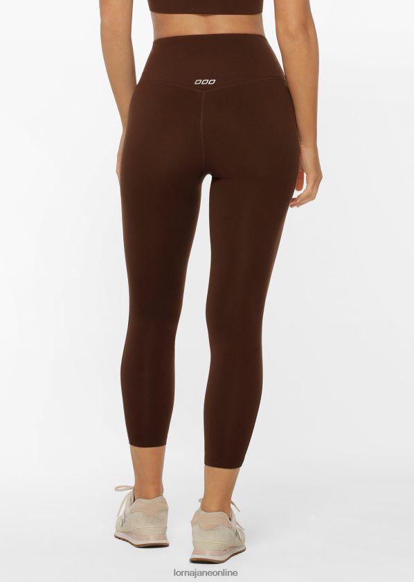 Lorna Jane Lotus-Knöchelbeißer-Leggings ohne Scheuern ZR60X134 Bekleidung Espresso Frauen