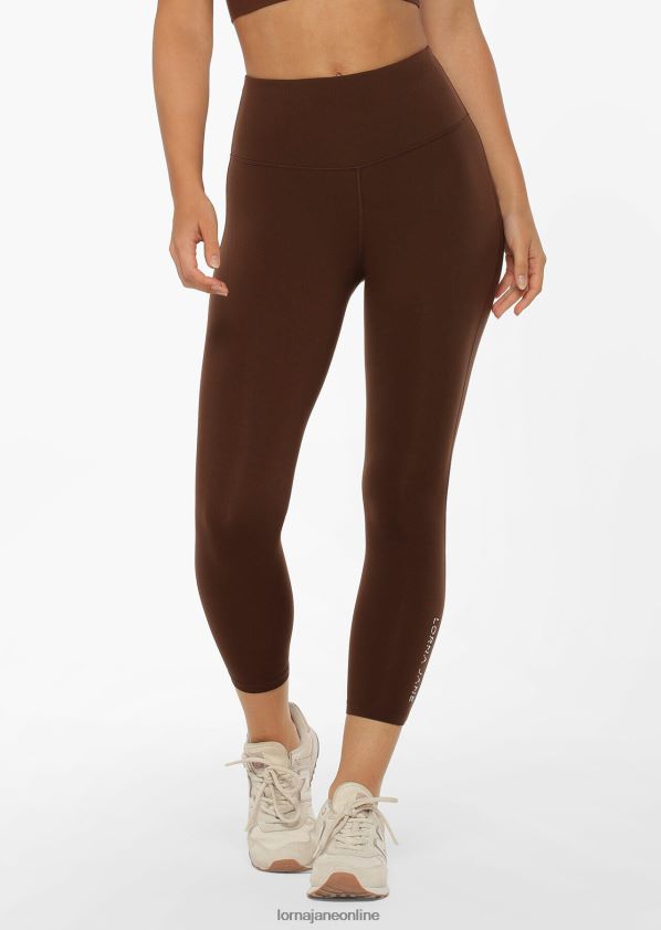 Lorna Jane Lotus-Knöchelbeißer-Leggings ohne Scheuern ZR60X134 Bekleidung Espresso Frauen
