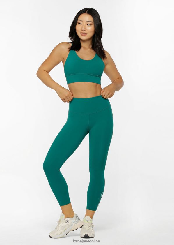 Lorna Jane Lotus-Knöchelbeißer-Leggings ohne Scheuern ZR60X171 Bekleidung dunkles Blaugrün Frauen
