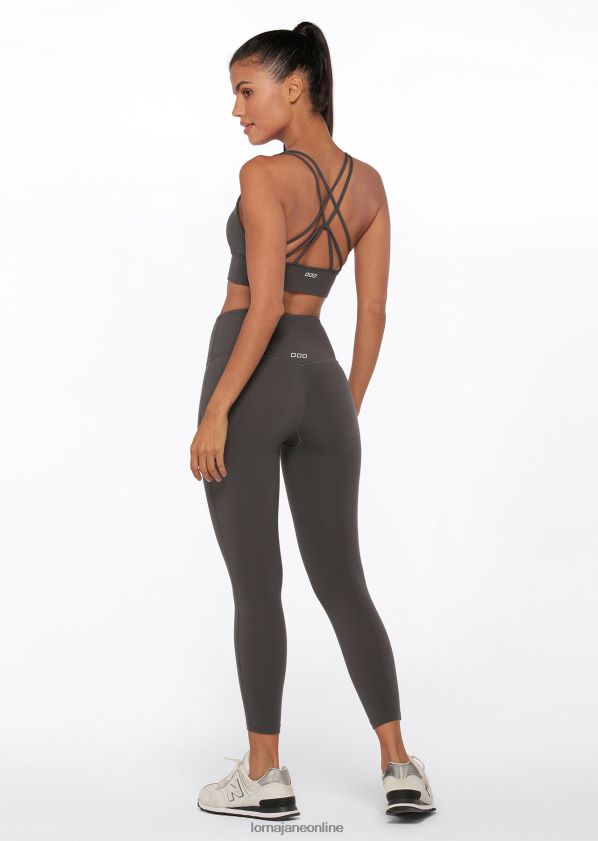Lorna Jane Lotus-Knöchelbeißer-Leggings ohne Scheuern ZR60X429 Bekleidung Titan Frauen