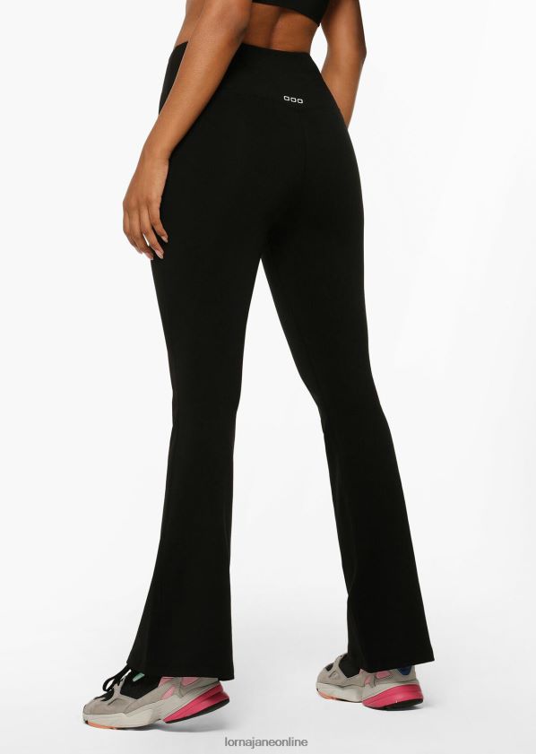 Lorna Jane Lotus-Leggings in voller Länge mit ausgestelltem Bein ZR60X155 Bekleidung Schwarz Frauen