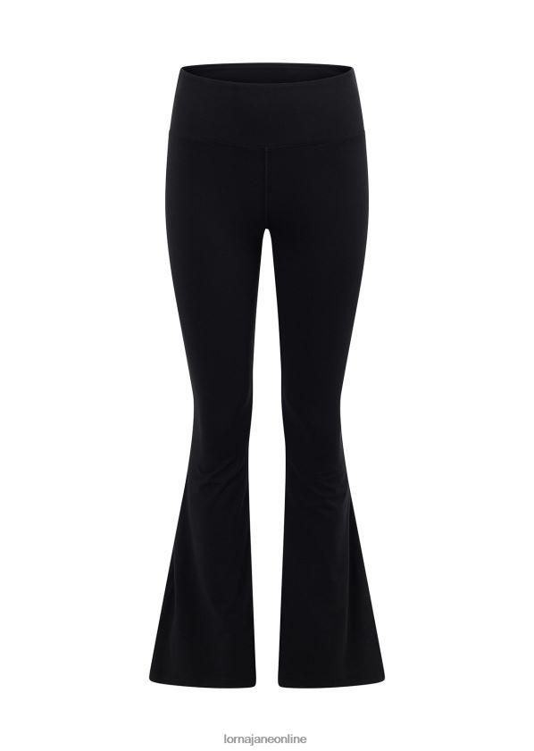 Lorna Jane Lotus-Leggings in voller Länge mit ausgestelltem Bein ZR60X155 Bekleidung Schwarz Frauen