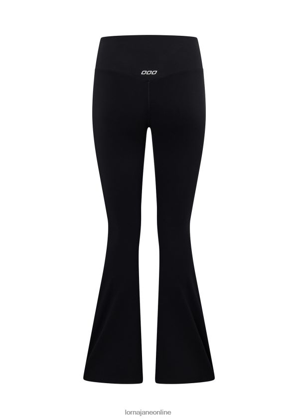 Lorna Jane Lotus-Leggings in voller Länge mit ausgestelltem Bein ZR60X155 Bekleidung Schwarz Frauen