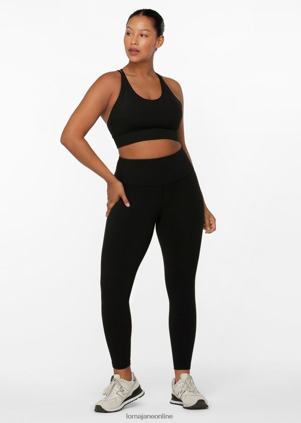 Lorna Jane Lotus-Leggings ohne Scheuern in voller Länge ZR60X458 Bekleidung Schwarz Frauen