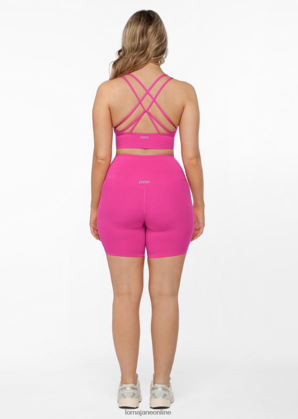 Lorna Jane Lotus Longline-Sport-BH ZR60X108 Bekleidung leuchtend rosa Frauen