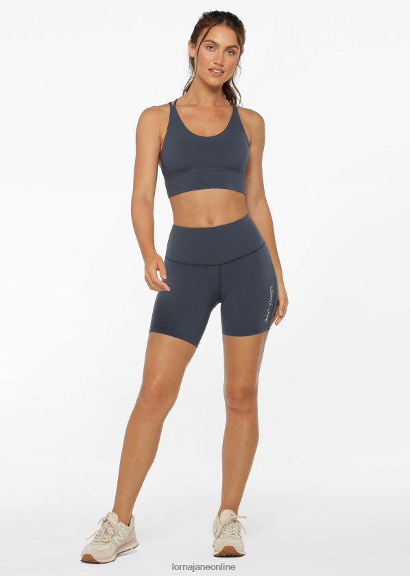 Lorna Jane Lotus Longline-Sport-BH ZR60X133 Bekleidung Nachtblau Frauen