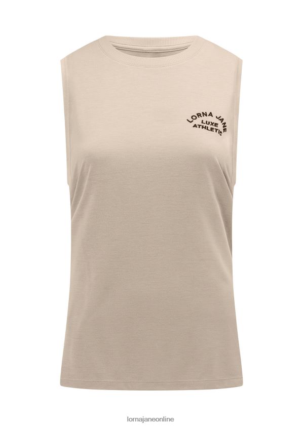 Lorna Jane Lotus-Muskel-Tank ZR60X225 Bekleidung cremefarben Frauen