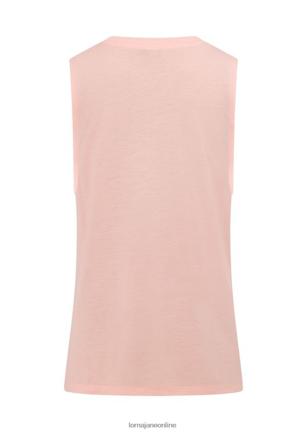 Lorna Jane Lotus-Muskel-Tank ZR60X51 Bekleidung lebendiger Pfirsich Frauen