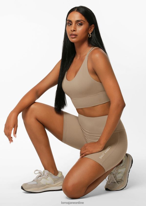 Lorna Jane Lotus No Chafe 16cm Fahrradshorts ZR60X110 Bekleidung dunkles gebrochenes Weiß Frauen