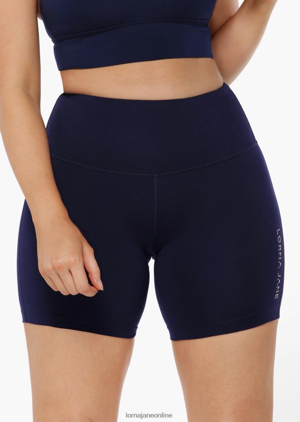 Lorna Jane Lotus No Chafe 16cm Fahrradshorts ZR60X112 Bekleidung Französische Marine Frauen