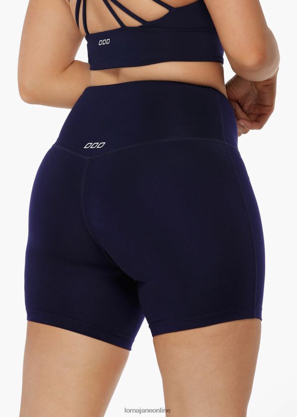 Lorna Jane Lotus No Chafe 16cm Fahrradshorts ZR60X112 Bekleidung Französische Marine Frauen