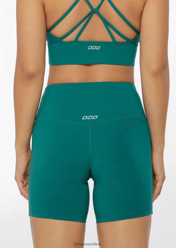 Lorna Jane Lotus No Chafe 16cm Fahrradshorts ZR60X170 Bekleidung dunkles Blaugrün Frauen